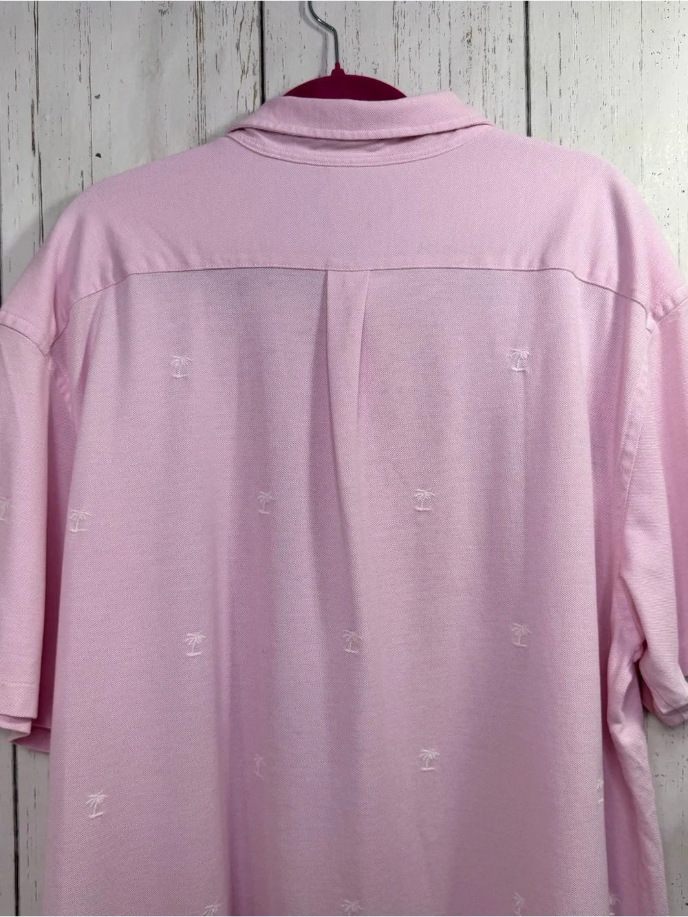 Ralph Lauren Pink Polo Shirt 2XLT Big Tall Palm Tree Embroidered Golf Preppy